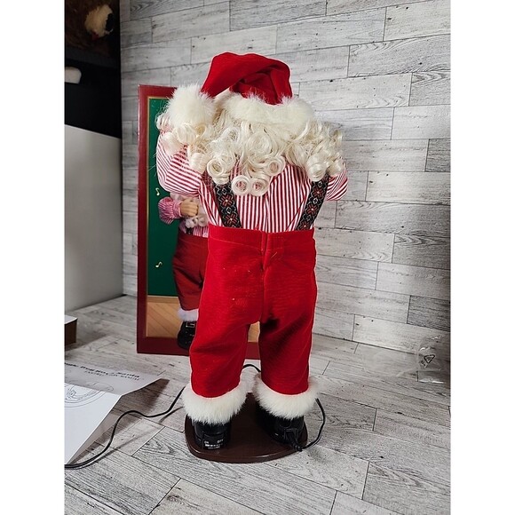 Vintage 1998 Jingle Bell Rock Santa Claus Animated Dancing Musical Tested Works - Picture 14 of 14
